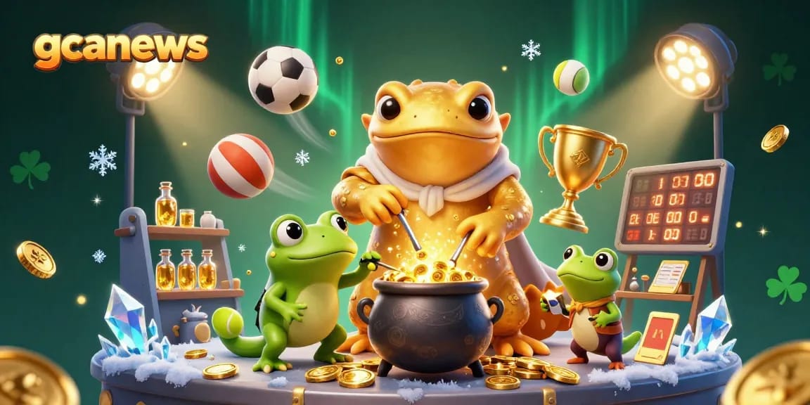Bet on your favorite games with gcanews in a vibrant casino scene full of golden coins and sports action.