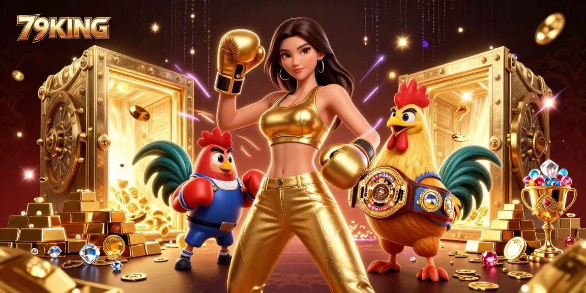 Experience the thrill of 79KING with dynamic gaming action amid treasures and bonuses.