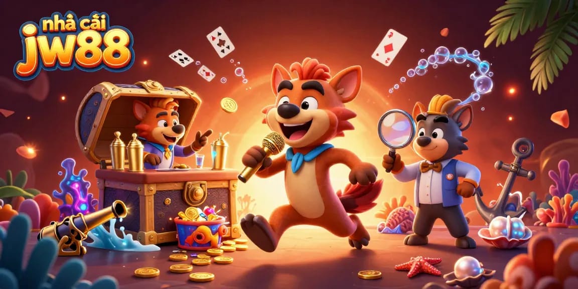 Play and win at nhà cái jw88, where fun meets exciting casino elements amidst tropical vibes!