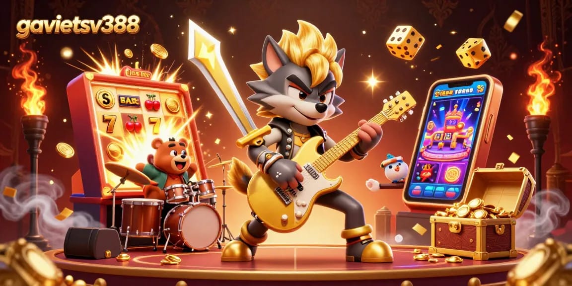 Engage in the thrilling atmosphere of gavietsv388 with electrifying 3D casino characters and exciting game elements.