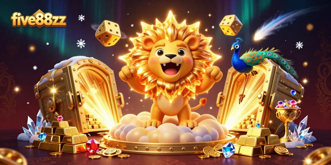 Engage with the thrilling five88zz casino experience showcasing vibrant characters and sparkling treasures.