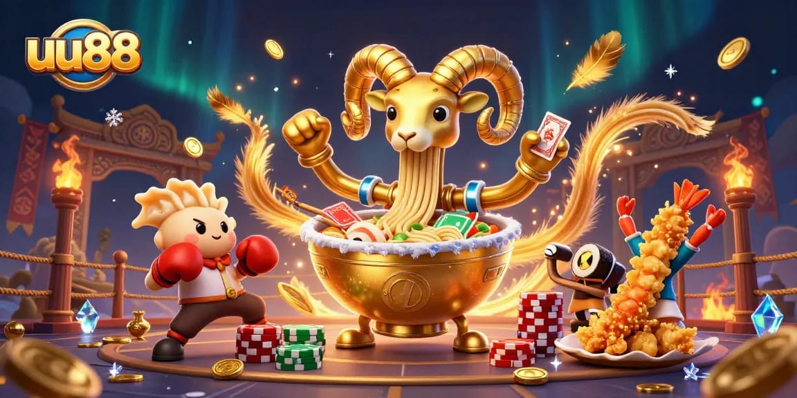 uu88 engaging players in a vibrant 3D casino scene with unique characters and dynamic game elements