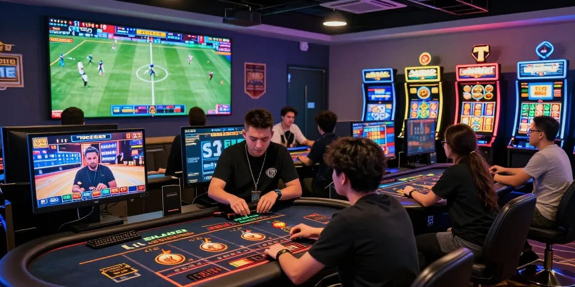 Engaging online gaming scene at https://79club.dev/ featuring diverse players enjoying live casino and sports betting.