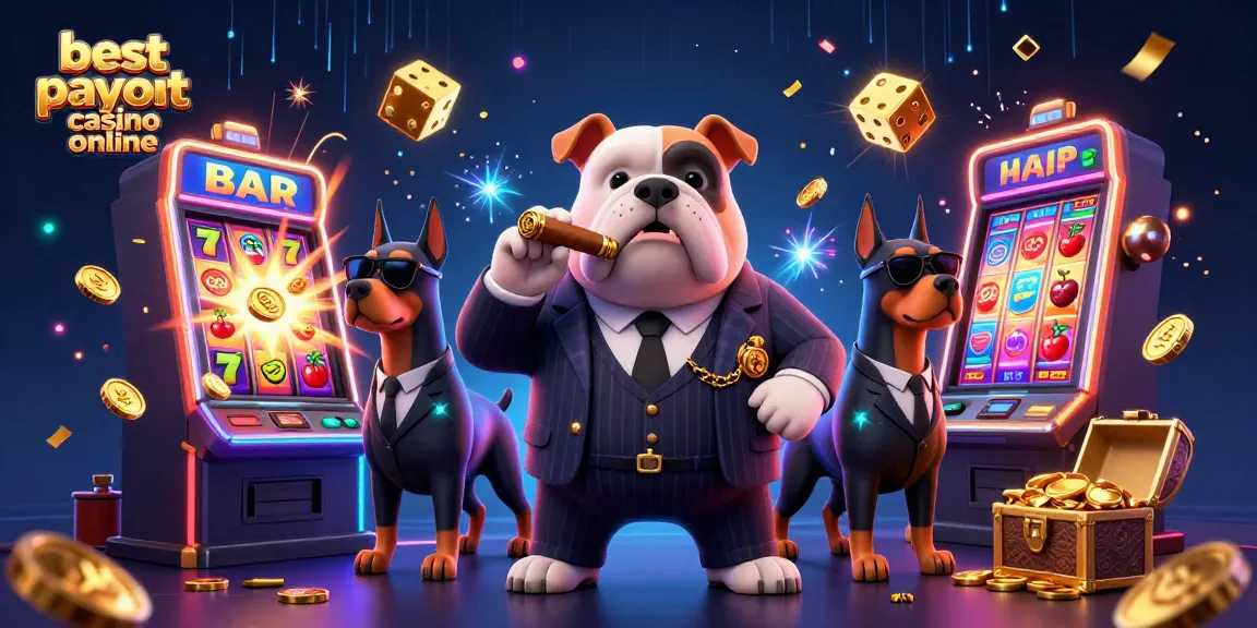 Experience the thrills of the best payout casino online with a dynamic 3D casino scene showcasing winning elements and excitement.