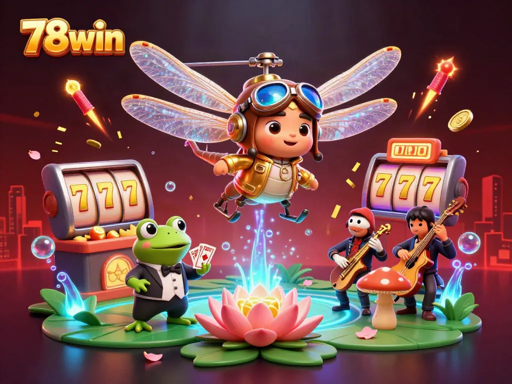 Experience thrilling gameplay at 78win with vibrant casino elements and dynamic characters.