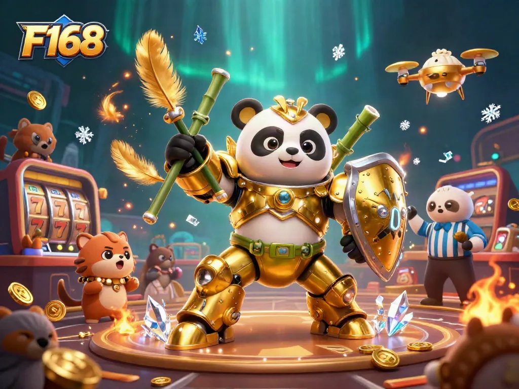 Engage in F168 casino action with vibrant characters and dynamic betting elements.