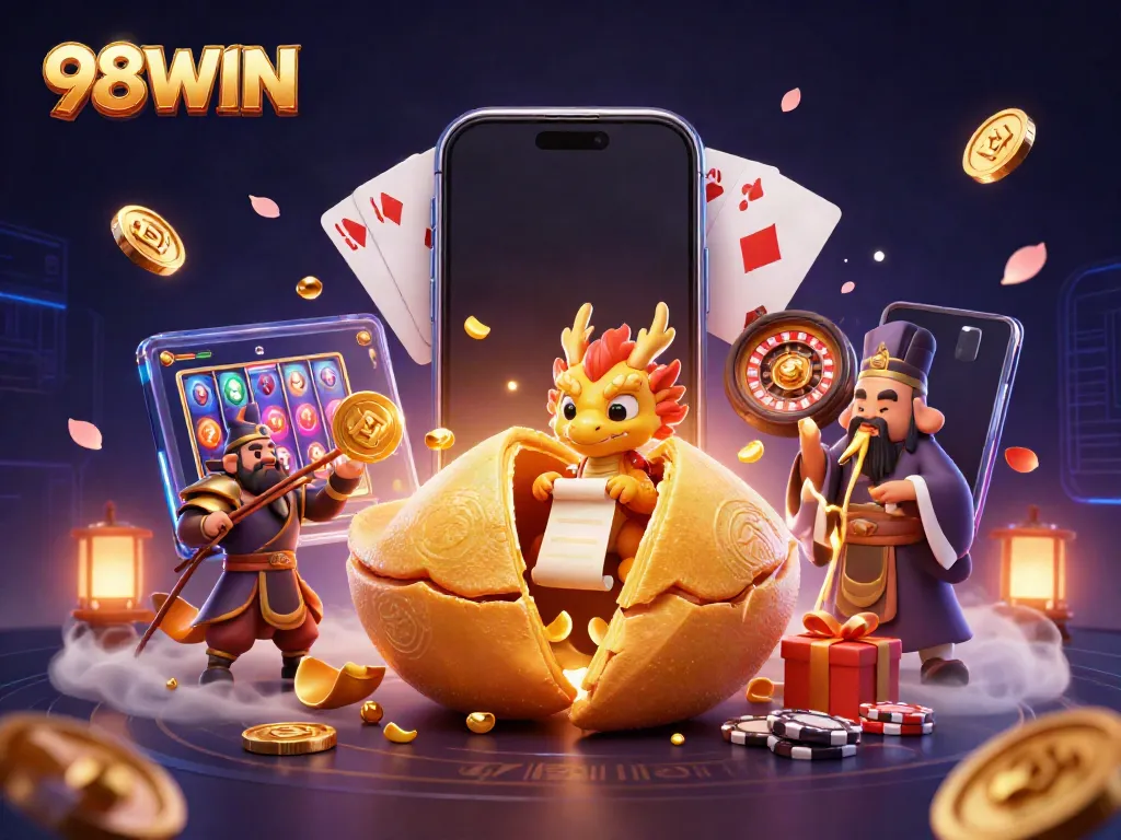 Experience thrilling gameplay with 98WIN's dynamic casino elements, embodying excitement and fortune.
