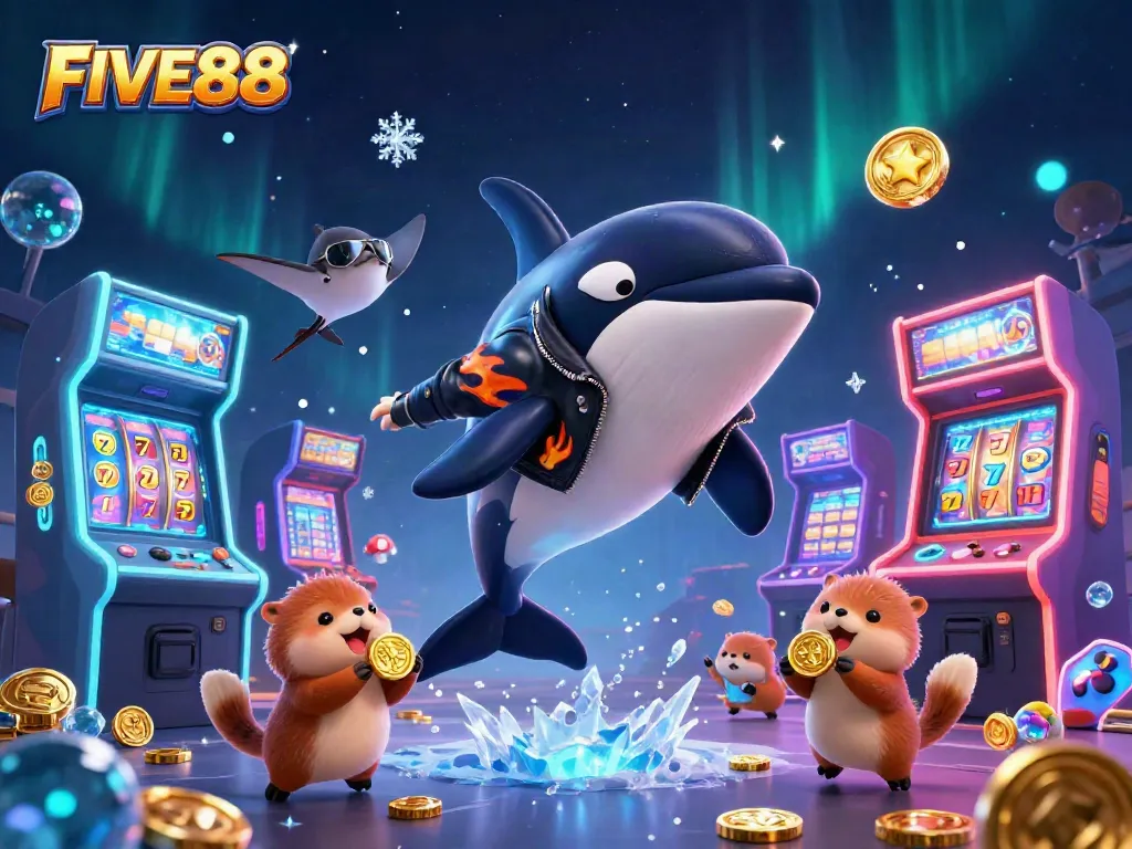 Engage with FIVE88 casino games in a colorful 3D world of vibrant characters and thrilling elements.